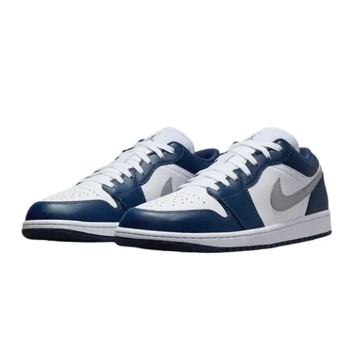 AIR JORDAN 1 LOW WOLF GREY MIDNIGHT NAVY